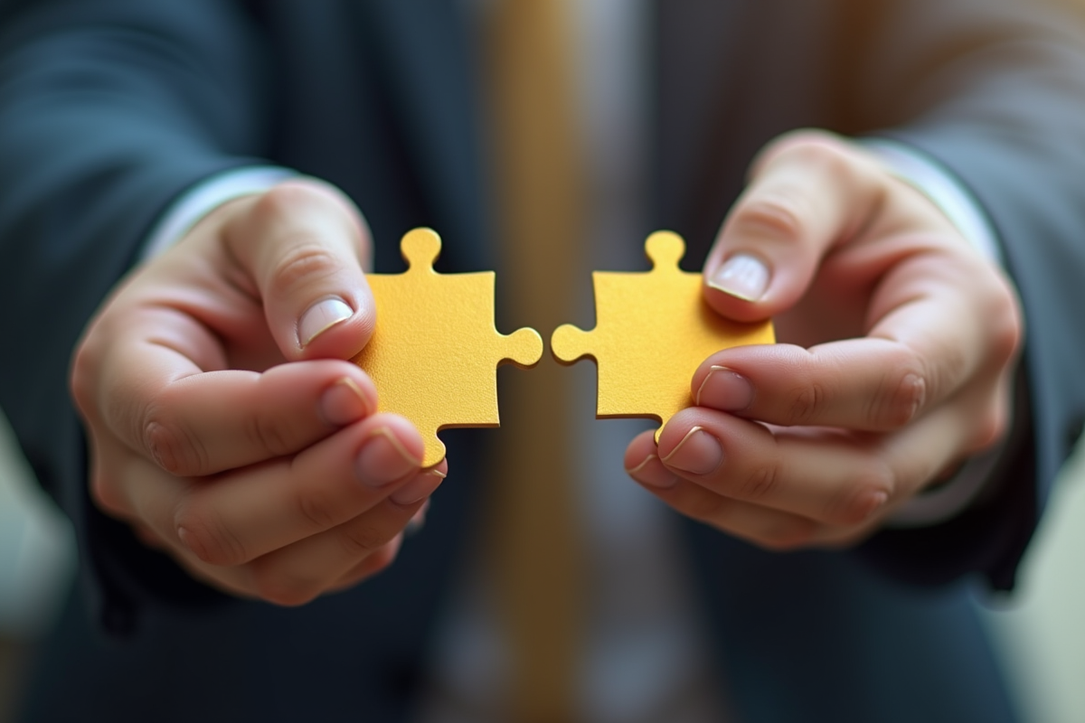 Mains échangeant une pièce d